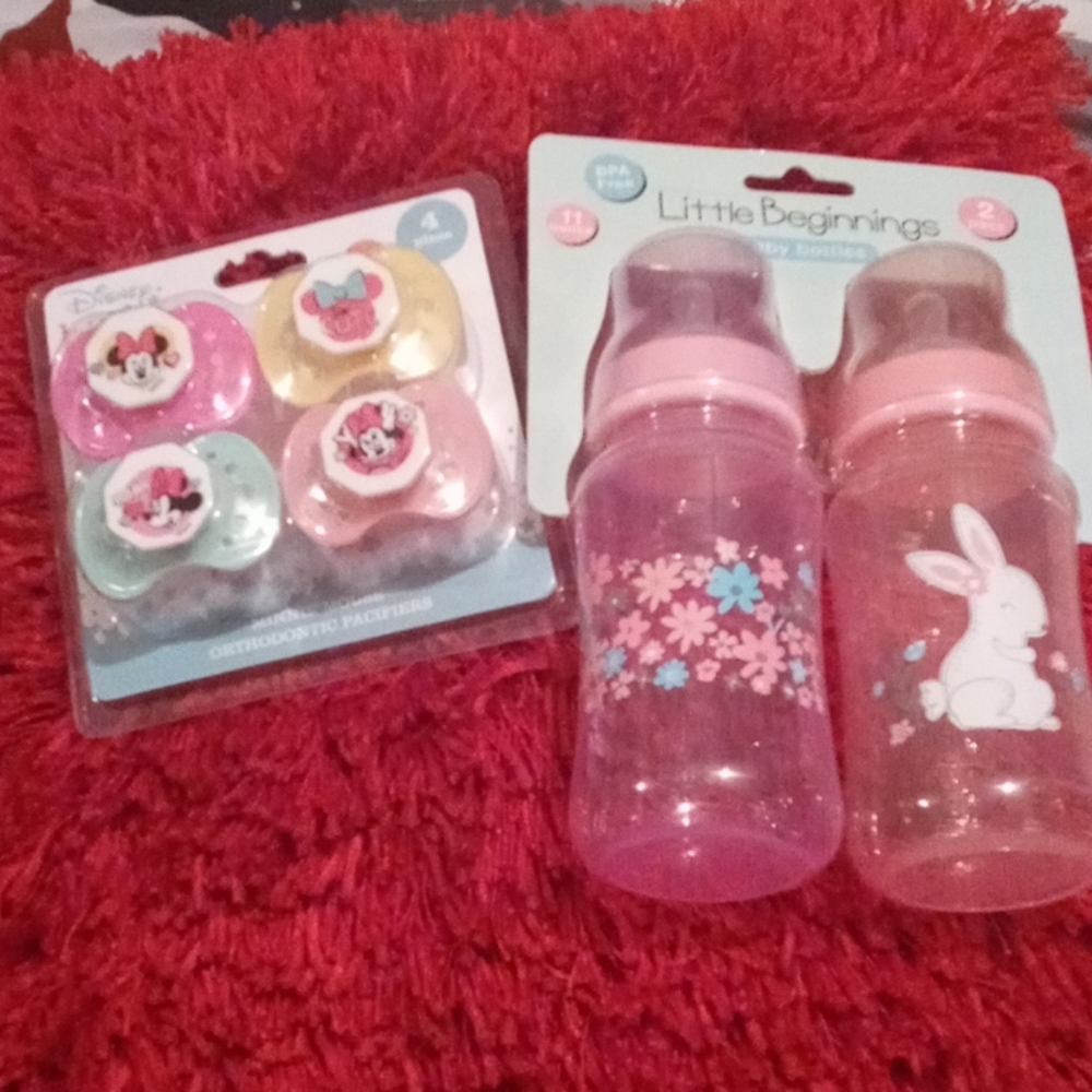 Orthodontic pacifiers and baby bottles